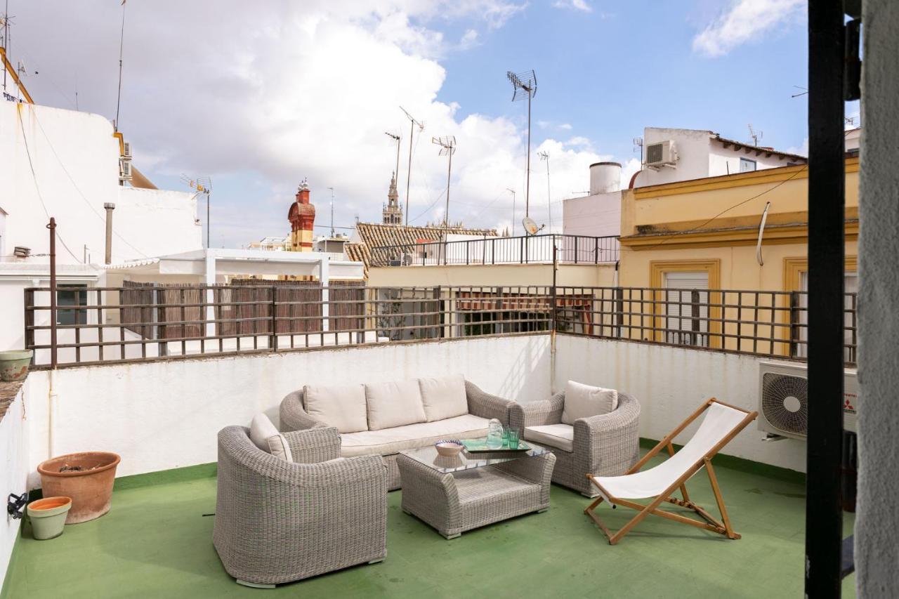 セビリアChampion Duplex Terrace And Garage Old Town 6 Paxアパートメント エクステリア 写真